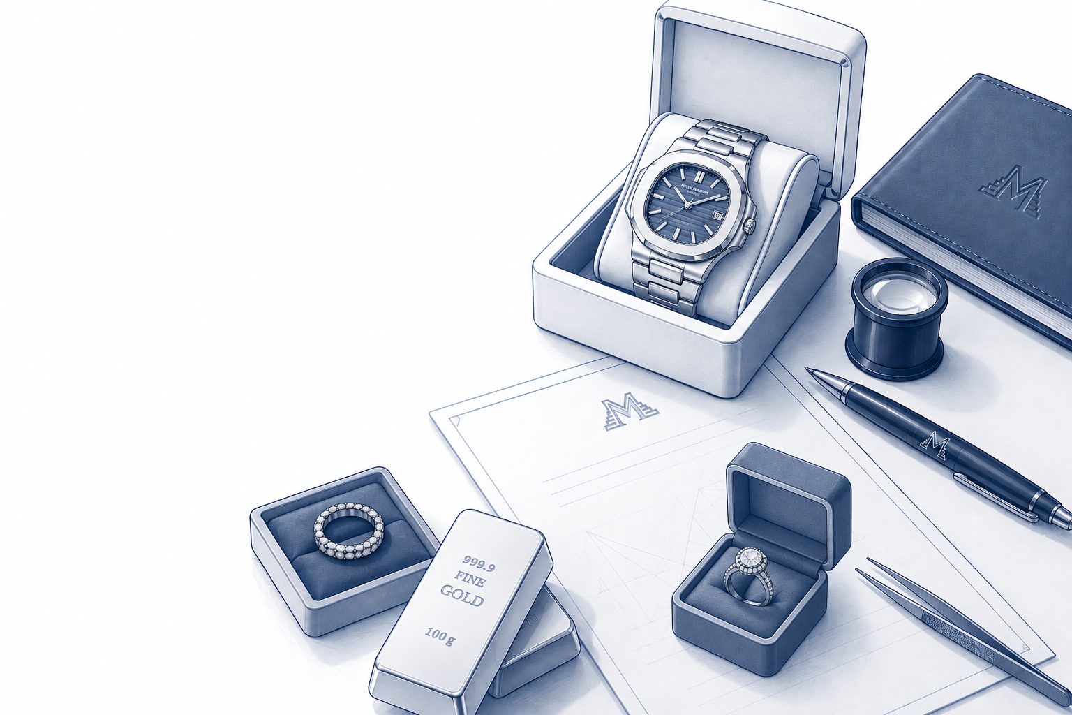 Luxury watches, jewellery, gold and diamonds